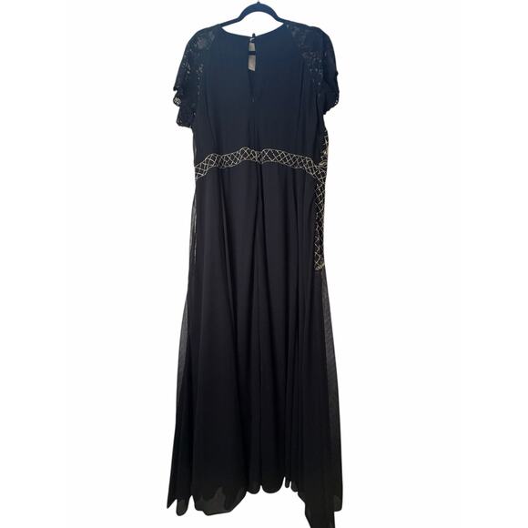 Joanna Hope Navy Beaded Gown - Size 30 - Picture 5 of 16